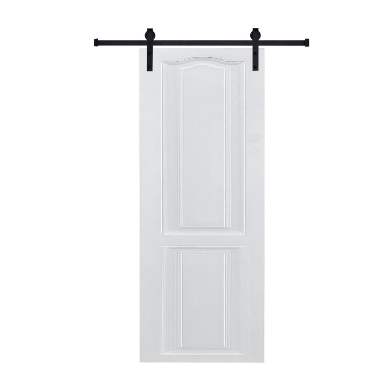 Porte de grange coulissante en bois aggloméré blanc 3/4 po 23 po x 84 po Crafted Modern, 23" x 84"