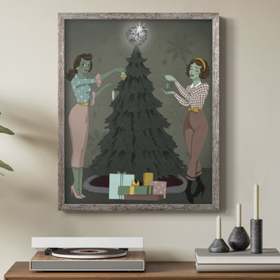Future Christmas II Framed Print - Solid Wood