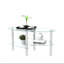 Table basse ovale transparente en verre, table moderne avec pieds en acier inoxydable, table à thé en verre à 3 couches pour le salon, table