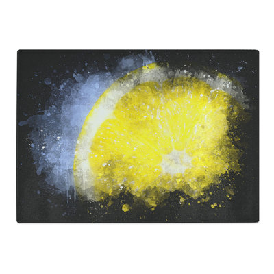 Tempered Glass Lemon Slice Chopping Board