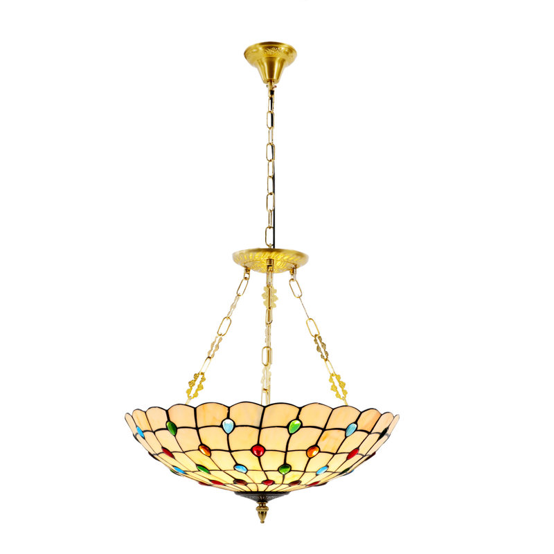 Plafonnier 5 lumières style Tiffany
