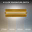 Strait Dimmable LED Wall Sconce With Built-In Color Temperature Switch From -1500630137