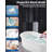 High Pressure Filtered Shower Head, 4-Mode Handheld With Power Spray, 3-Stage Mineral Filtration (Chlorine & Fluoride Removal), 59" Stainless Steel Hose, For Low Pressure Homes Hard Water