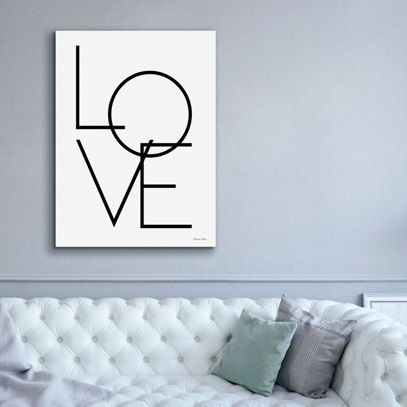  Art mural en toile «Love» par Susan Ball, 40 po x 54 po, H 54 po x l 40 po