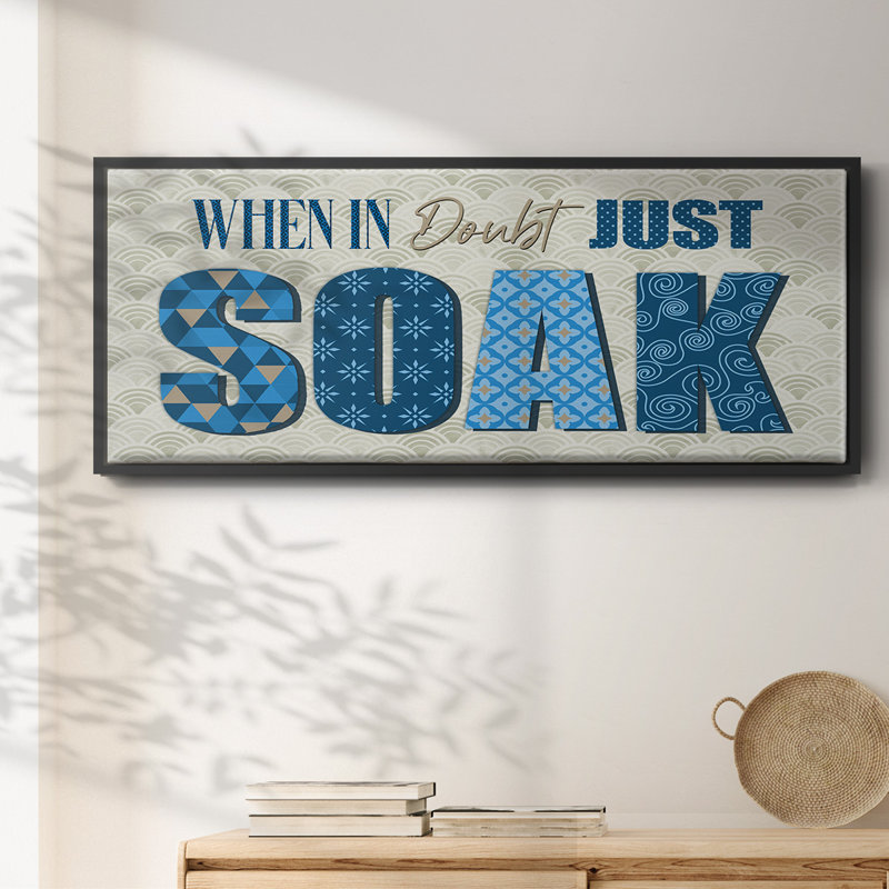 When in Doubt- Framed Canvas