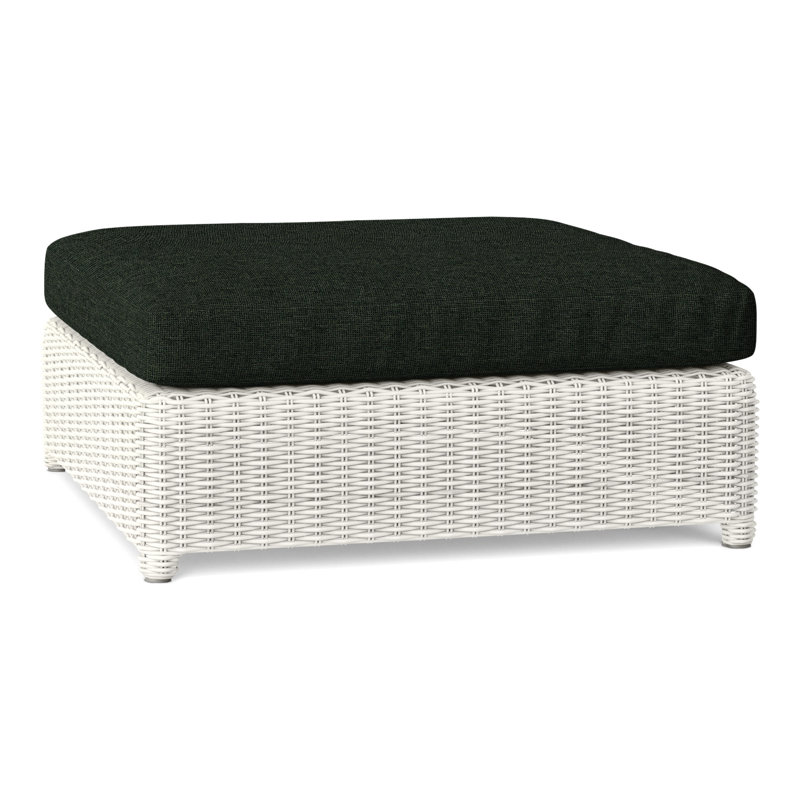 Sag Harbor Outdoor Ottoman, Millstone, Sag Harbor Classic White