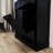 Two Black Kitchen Trash Storage Box - , Ample Capacity Can Cabinet With Two Compartments, Functional Layout