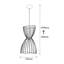 Lustre moderne moderne, hauteur réglable 23,6 - 55,1 pouces | Corps en métal, capuchon de 10,2 po de diamètre | Douille E27, 40 W maximum | Éclairage élégant pour la décoration intérieure, le salon, la salle à manger et les entrées-1275125595