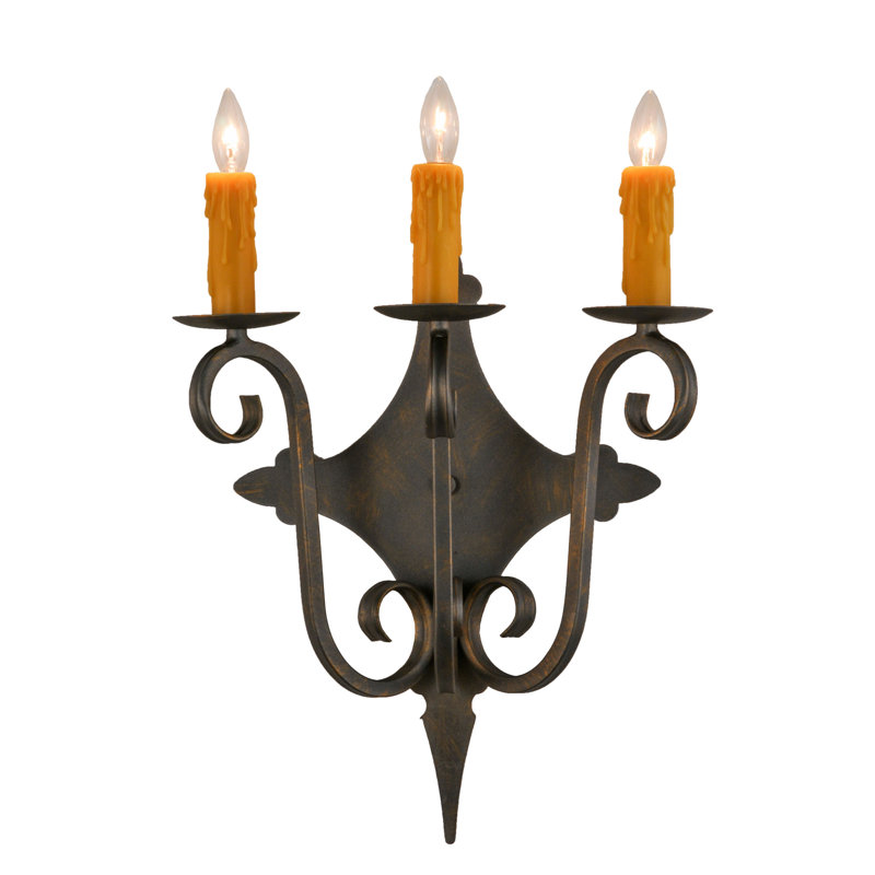 Lampe murale bougie 3 lumières Grindle