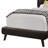 Kio Bed, Brown Faux Leather Upholstery, Curved, Solid Wood-101759137