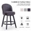 Tabouret de bar rotatif 26,4 po Letecia-1186271832