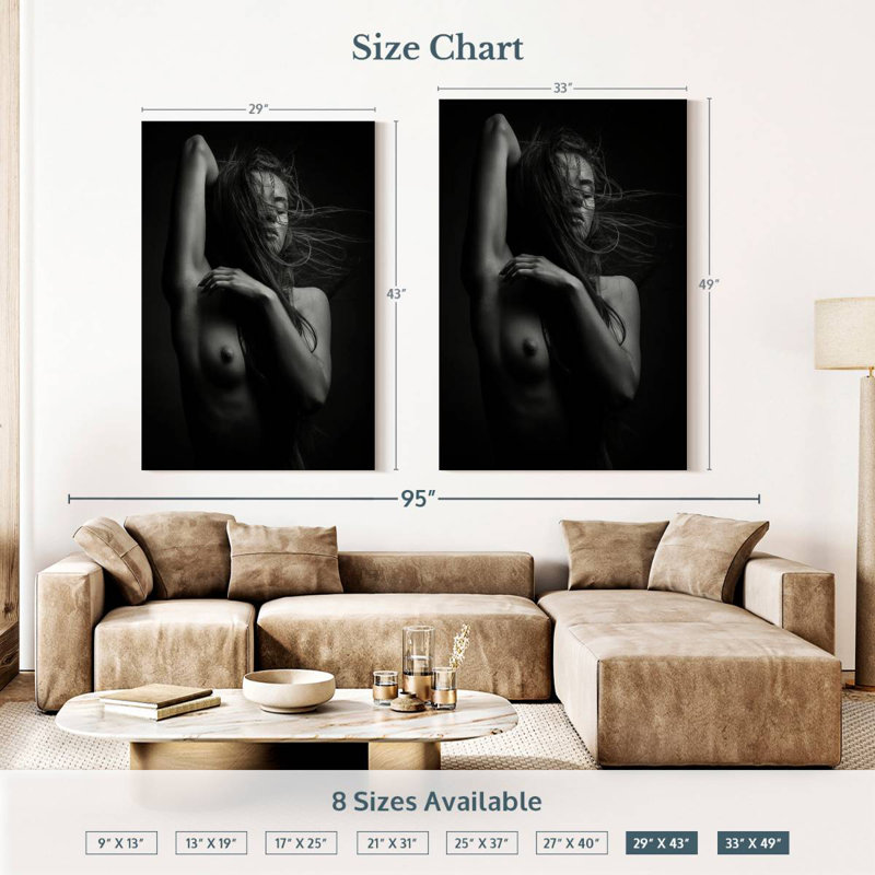 Feminine Sensuality, 51" H x 34" W