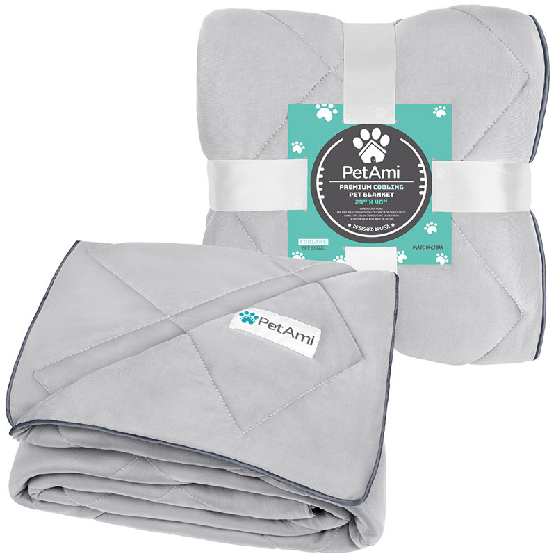 PET - B3022C Nylon rafraîchissant, 40 po x 29 po, Gris clair