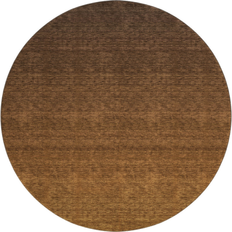 Premium Machine Washable Prisco Chocolate Rug, Round 8'
