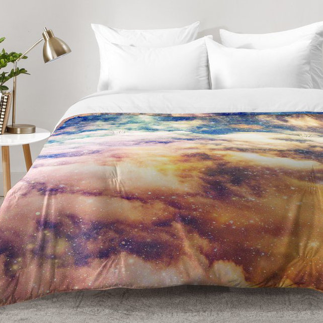 Ensemble d'édredon Cosmic, Édredon pour lit simple TG + 1 taie décorative