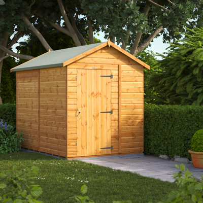 Powersheds 8 x 6ft Timber Tongue & Groove Windowless Garden Shed