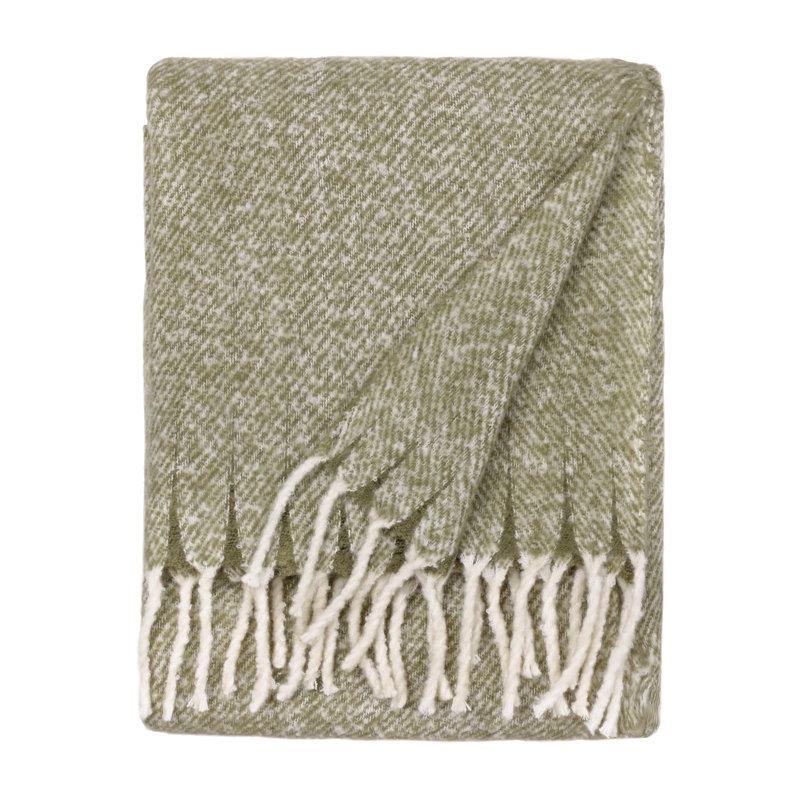 Machine Woven Throw Blanket, Green