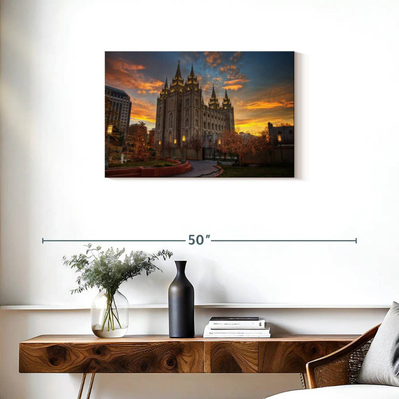 Adella Temple Square, 20" H x 30" W