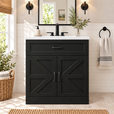 Meuble-lavabo autoportant 31 pouces Farmhouse