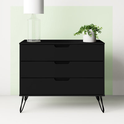 Commode anglaise à 3 tiroirs Mid-Century Rockefeller