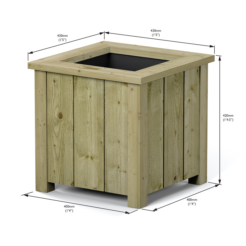 Rowlinson Premium Heritage Square Planter 40cm