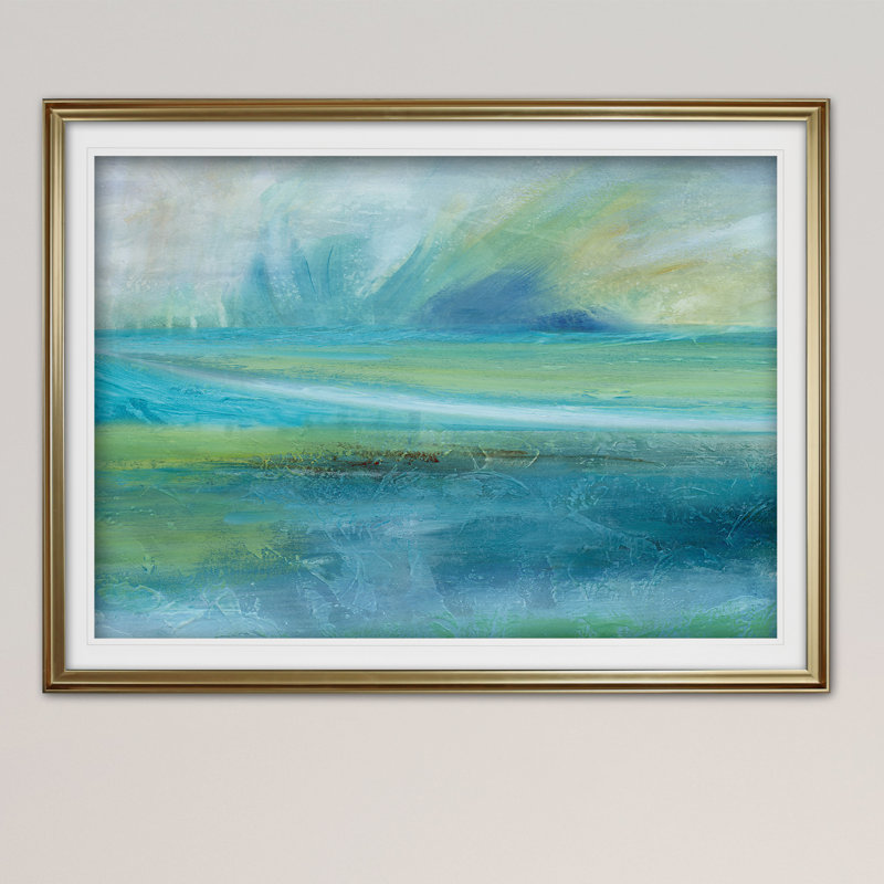 Éclaboussure de soleil, Cadre doré, H 20 po x l 24 po x P 1,5 po
