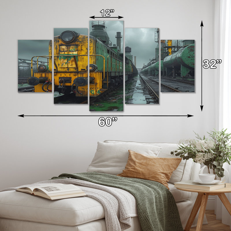 Kyzaiah - Factories Canvas Art Set