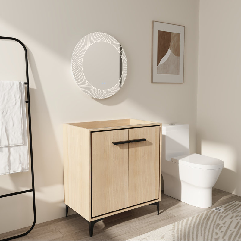 Base de meuble-lavabo moderne 30 "avec deux portes à fermeture douce