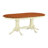 9 Piece Kitchen Table & Chairs Set Includes an Oval Dining Room Table with Butterfly Leaf and 8 Dining Chairs, Buttermilk & Cherry