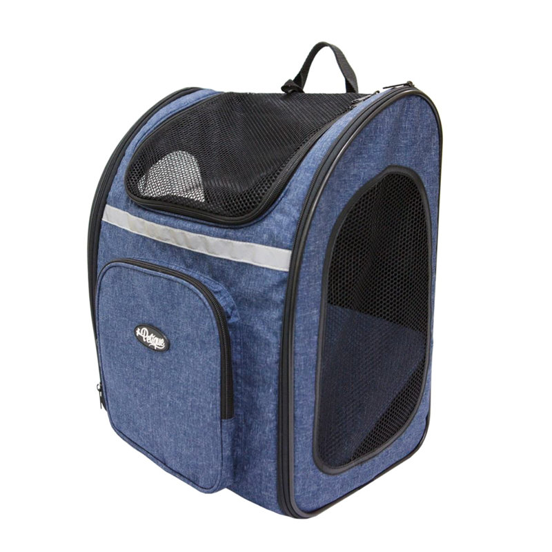 Petique The Backpacker Pet Carrier, Denim