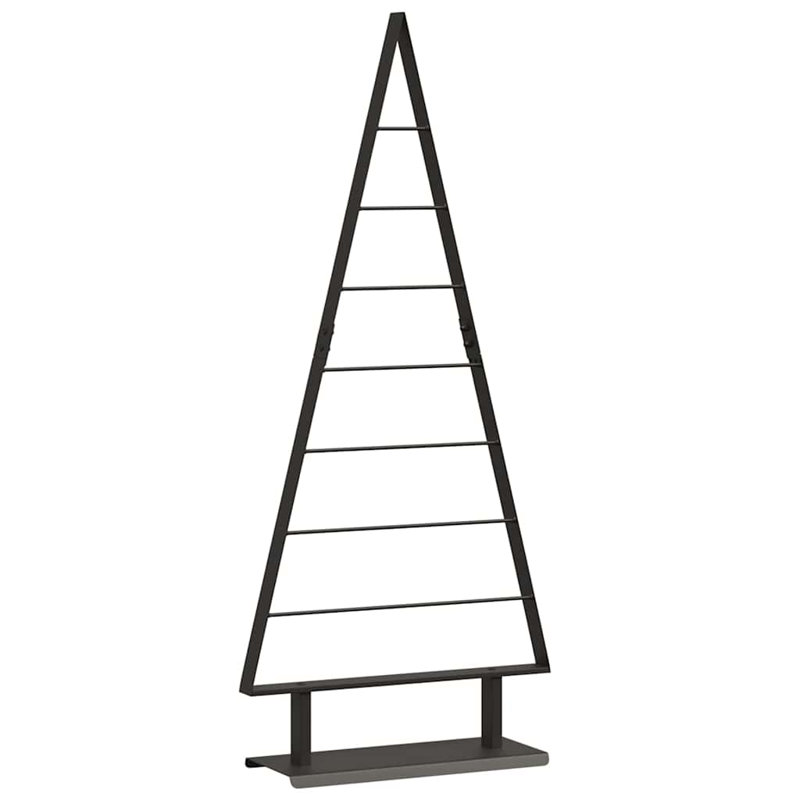  Metal Christmas Tree with Stand steel, 4.1' H, Black