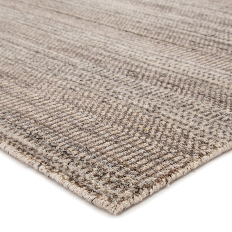 Tapis beige tissé à la main Tracyann, Rectangle 7 pi 10 po x 9 pi 10 po