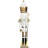 60" White & Gold Nutcracker