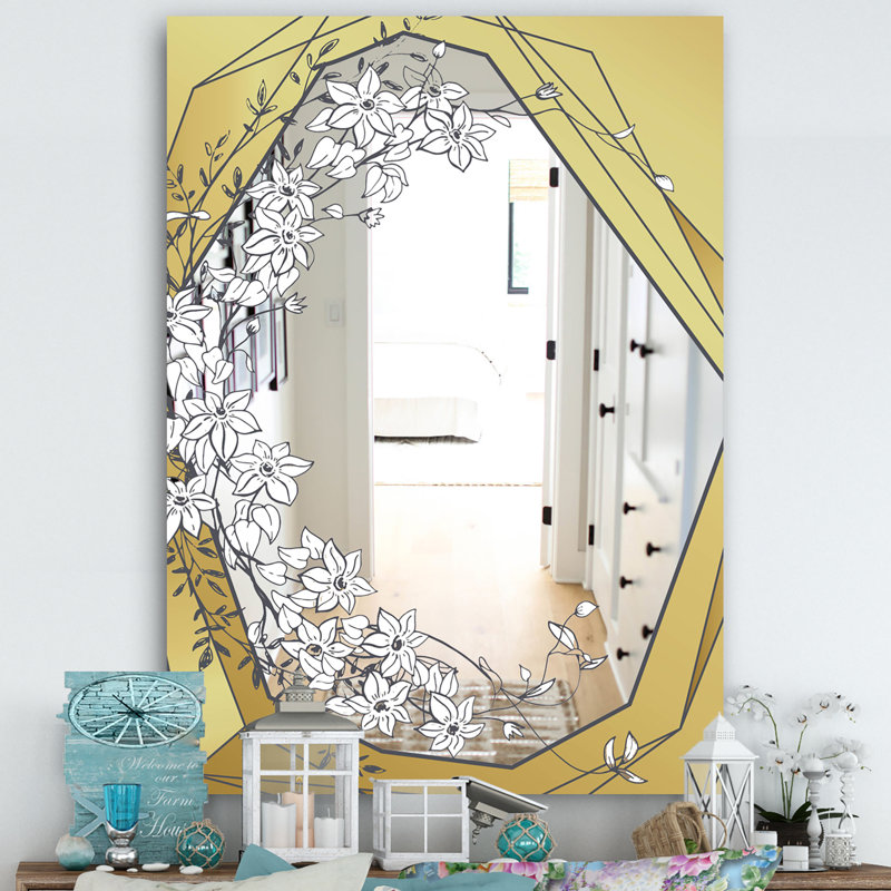 Miroir de salle de bain Botanical, H 39,4 po x l 29,5 po