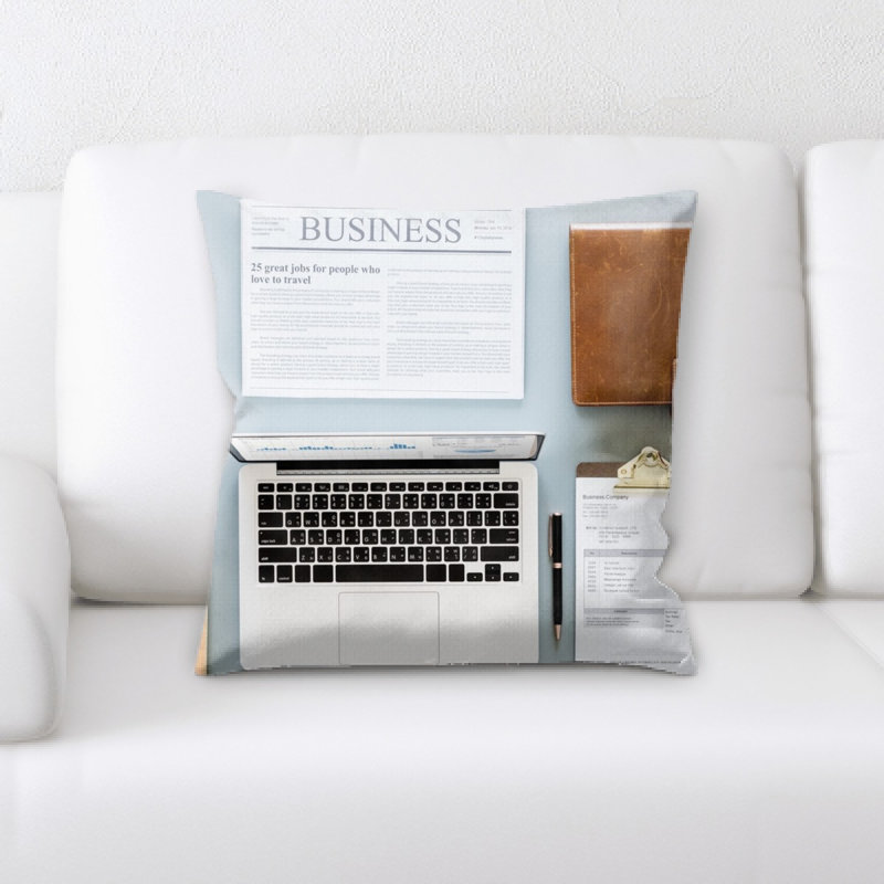 Coussin décoratif en papier