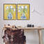 Ensemble de 2 giclées encadrées, "Tulip Vases on Yellow", par June Erica Vess-768643098-768643099