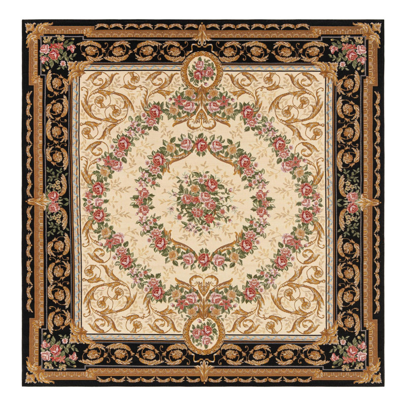 Tapis d'extérieur traditionnel, Carré 7 pi 10 po