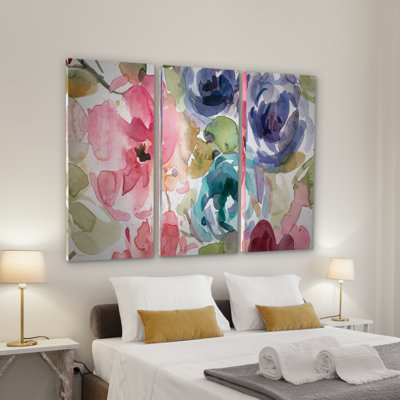 «Garden Palette II», reproduction d'art sur toile 3 pièces