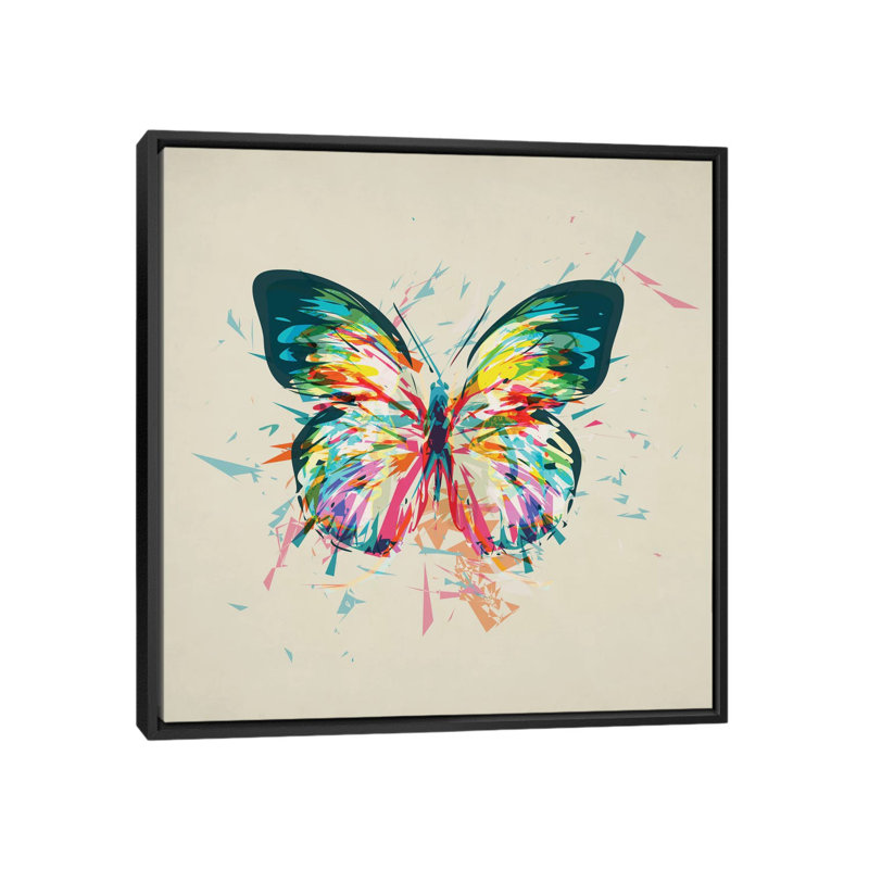 « métamorphose », reproduction d’impression sur toile tendue, H 18 po x l 18 po x P 1,5 po, Toile avec cadre noir