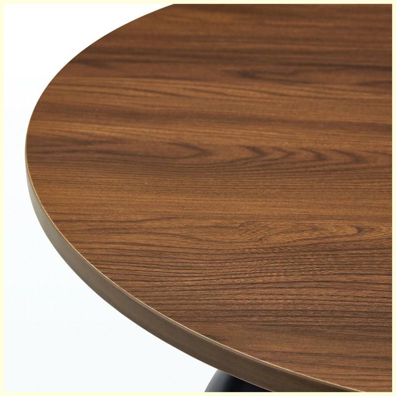 Ensemble de 2 tables gigognes Luxury Luxury, Walnut / Black