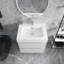 24 po Meuble-lavabo mural simple avec comptoir