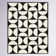 Tapis blanc / noir à motif géométrique Donna
