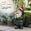 Grande décoration de nain de jardin avec statue de champignon Nyla-74339716-128731749