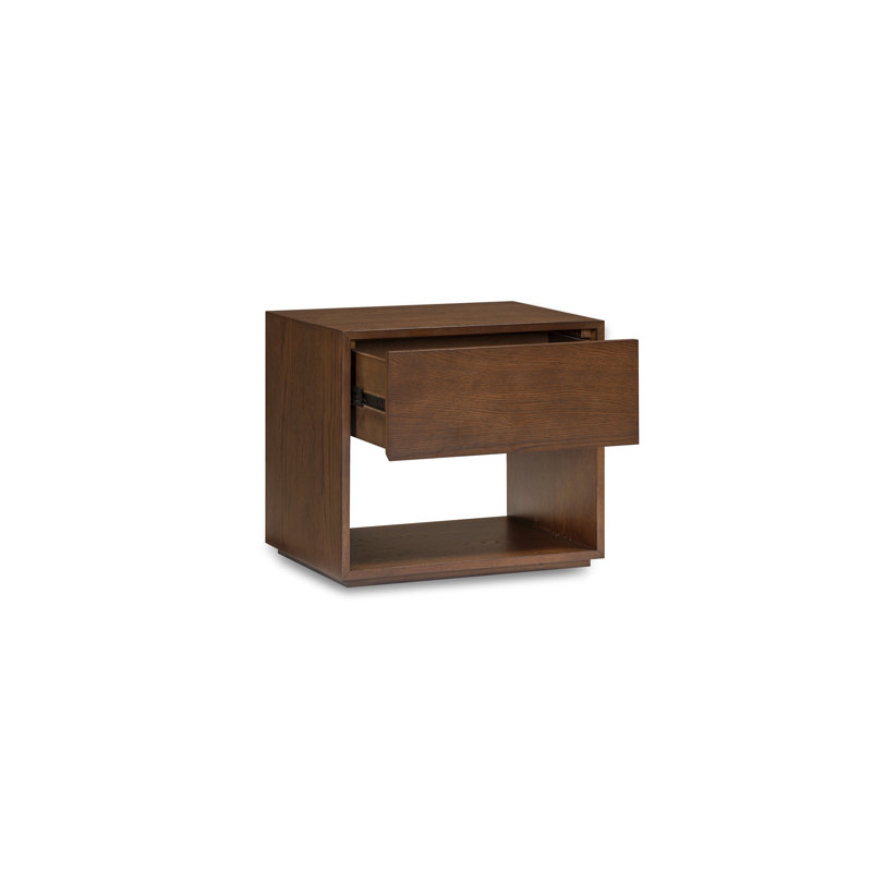 Table de chevet nordique ADMOND, Brun