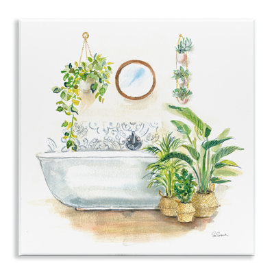 «Serene Bathroom Interior», art mural par Sue Schlabach