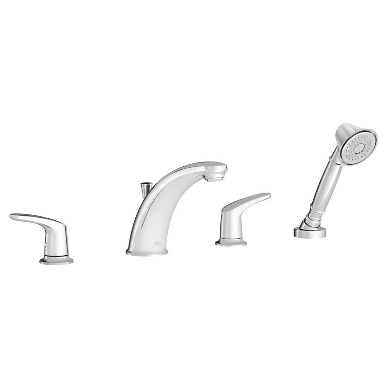 Colony Pro 2 Handle Deck Roman Tub Faucet with Diverter, Polished Chrome