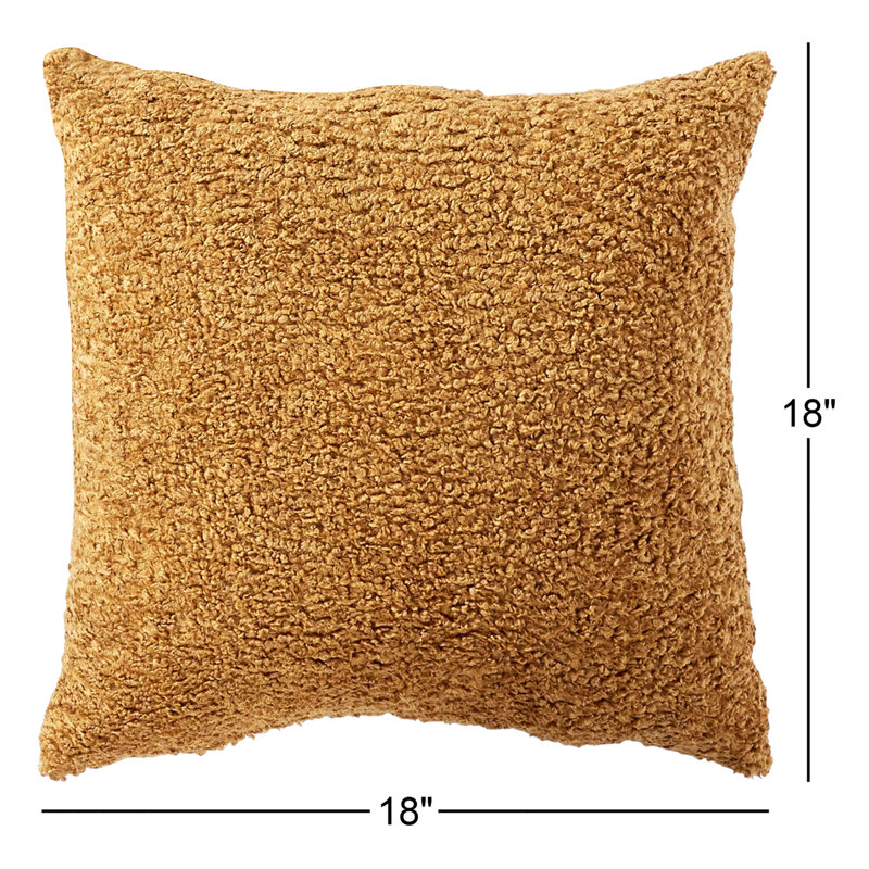 Coussin décoratif en polyester Zandra, Chameau Zazzle, 6 po x 18 po