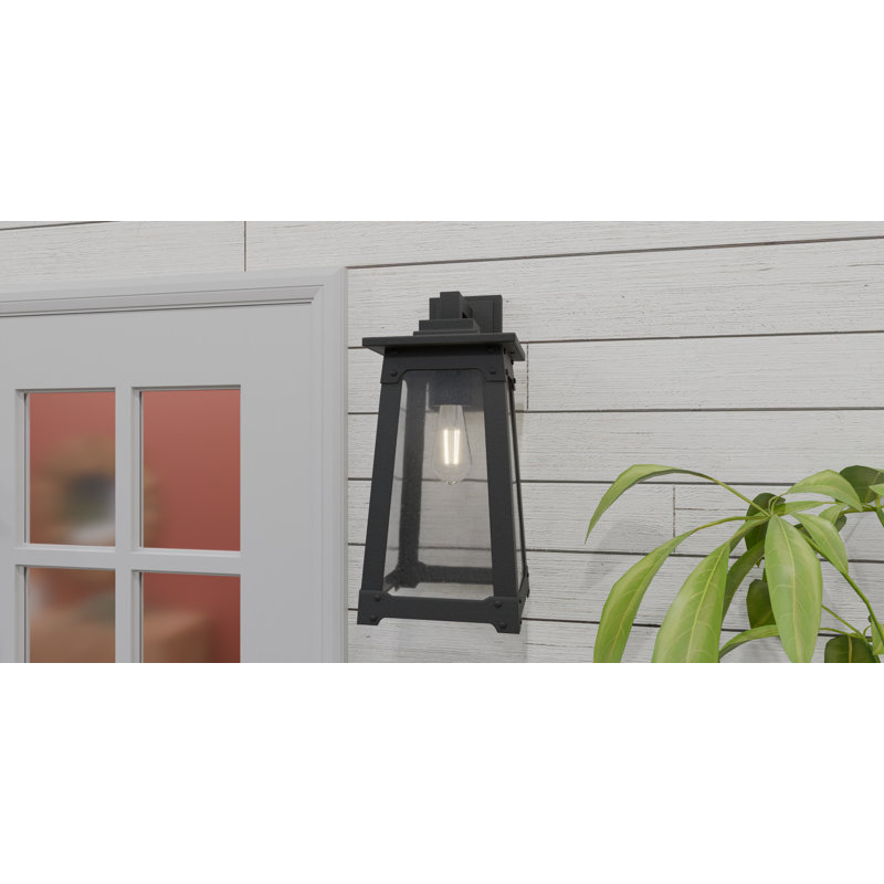 Lanterne murale d'extérieur 1 lumière Heagney, H 18 po x l 8 po x P 9,5 po