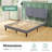 Upholstered Platform Bed Frame With Tufted Fabric Adjustable Headboard, No Box Spring Needed-106775798-106775795