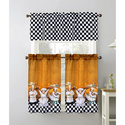 Chef Cucina Kitchen Curtain Set
